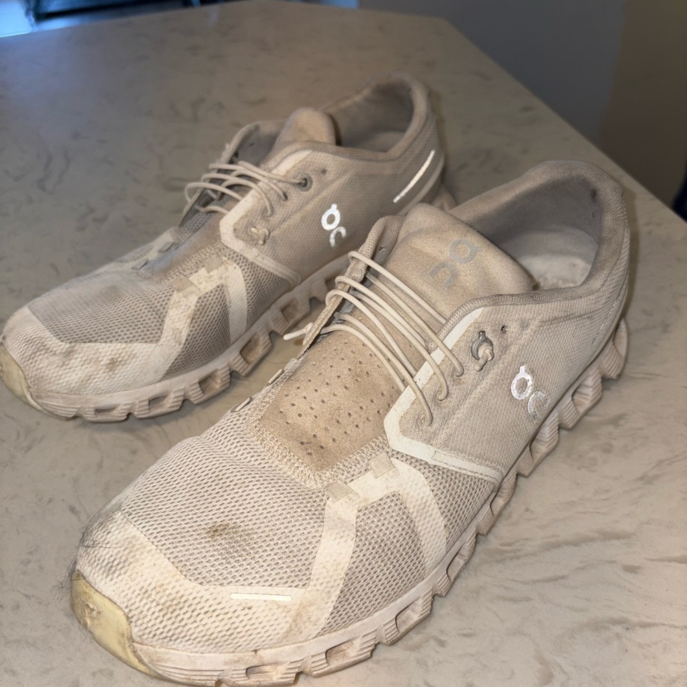 On Running Men's Light Tan Athletic Shoes